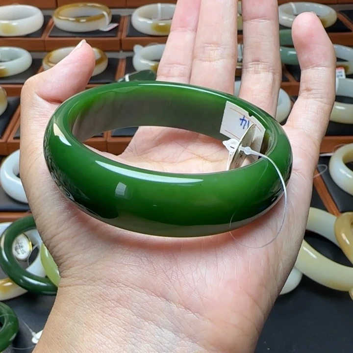 未镶嵌手镯和田玉聚红皮58.8