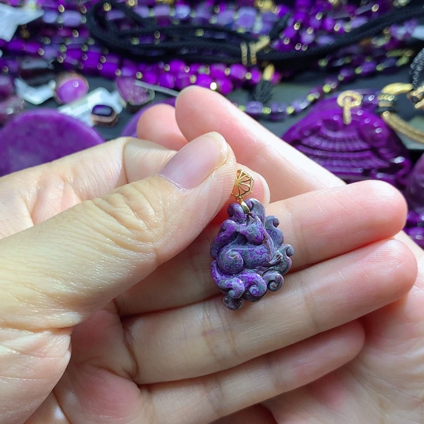 【闪购商品】苏纪石（舒俱来）18K金镶嵌吊坠