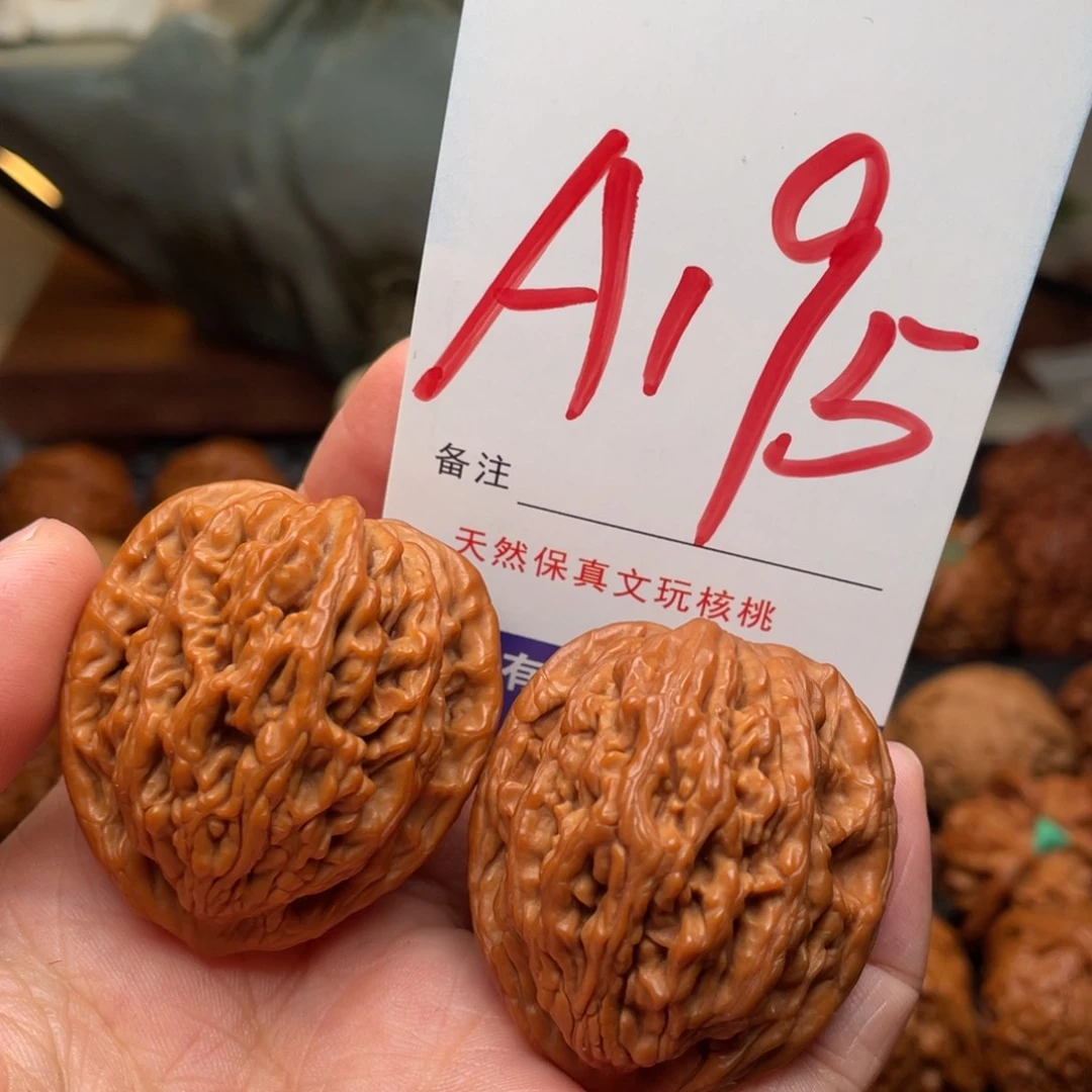 桃核把件文玩核桃麦虎36