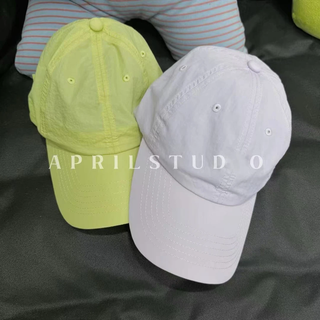 Apr.夏季薄款速干棒球帽子女轻薄透气运动笑脸学生百搭软顶鸭舌帽