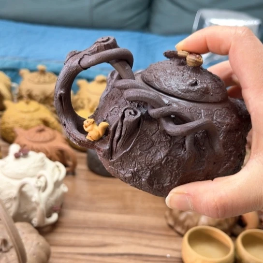 紫砂茶案老***三紫砂茶具套装特价