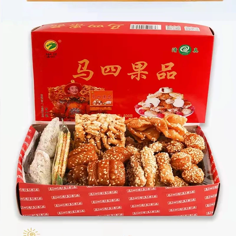 马四果品河南周口老式传统清真油炸混装糕点果子特产零美食品喜果