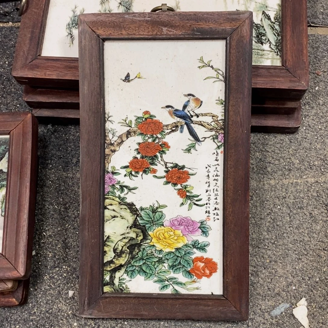 瓷30*16 景德镇瓷板画柴窑烧制