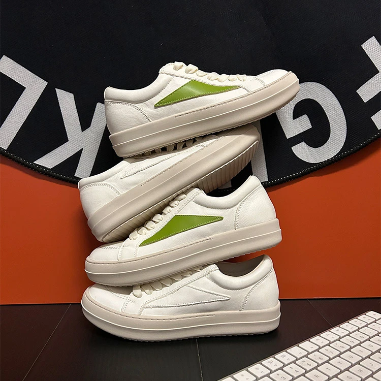 【MC】真皮小白鞋女2026早春新款时尚百搭潮流板鞋软底软面德训女鞋