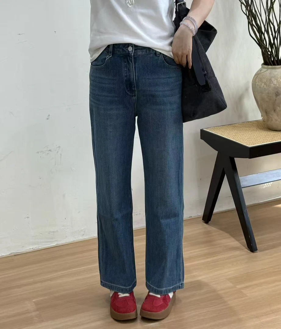 0367-水洗牛仔九分瘦瘦裤