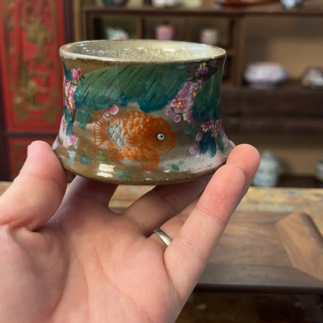柴烧手工手绘陶瓷