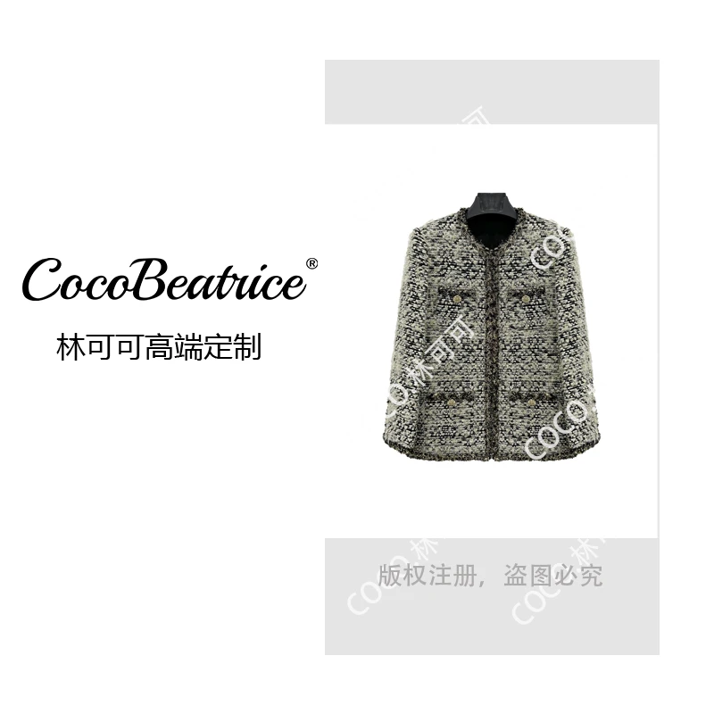 【COCO林可可】厚款编织女冬季保暖长袖短外套1374
