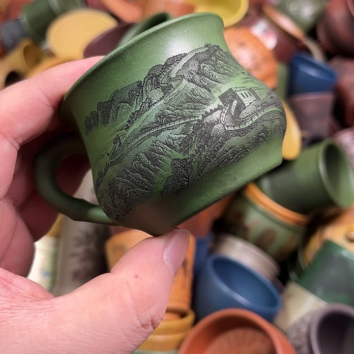 紫砂茶杯全手工紫砂主人杯