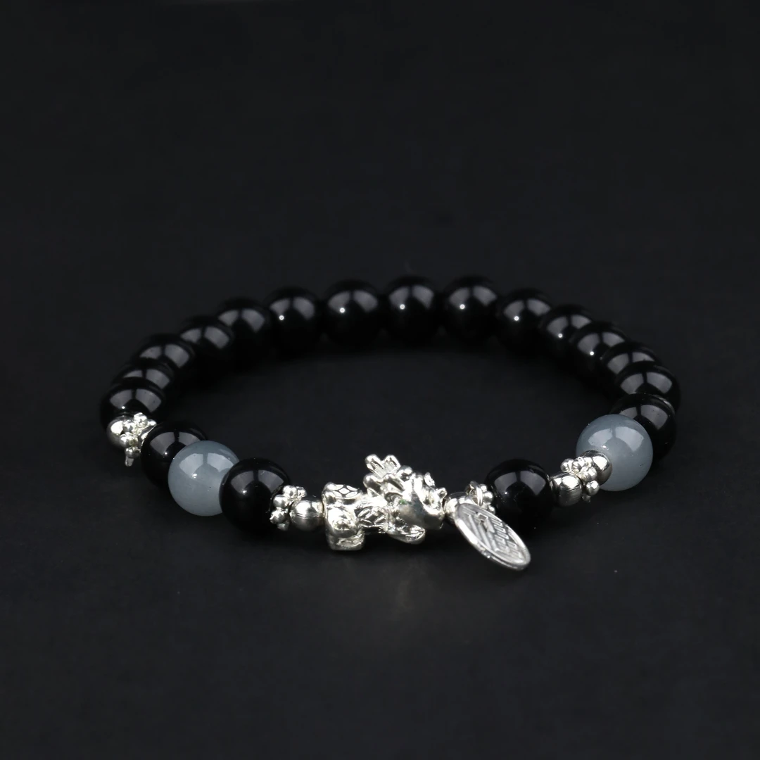 铜合金手链 原创情侣款古风手作貔貅串珠手串男款手链女生新中式