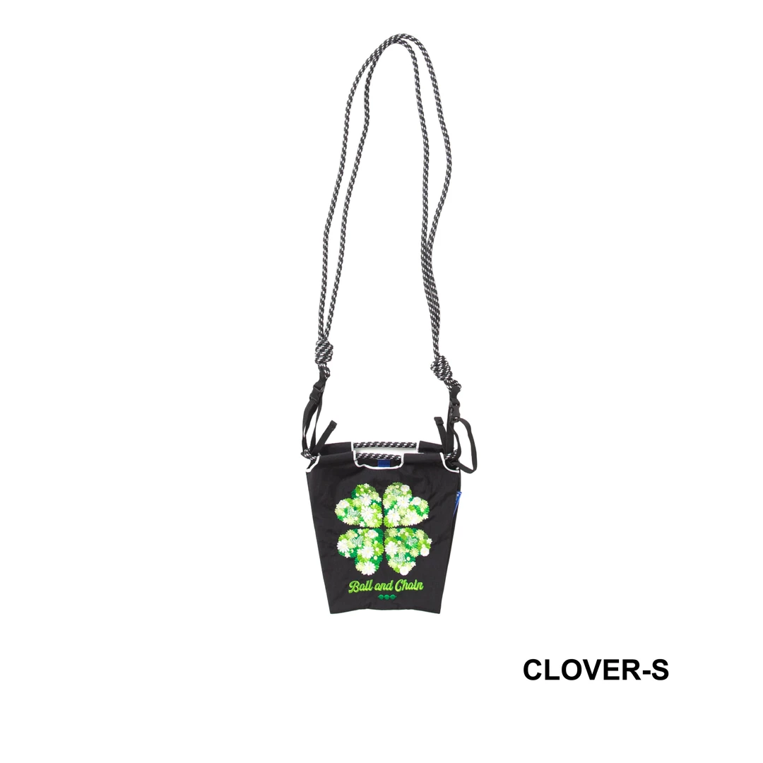 【四叶草S码小号】Ball Chain官方正品刺绣环保袋购物袋通勤斜挎包