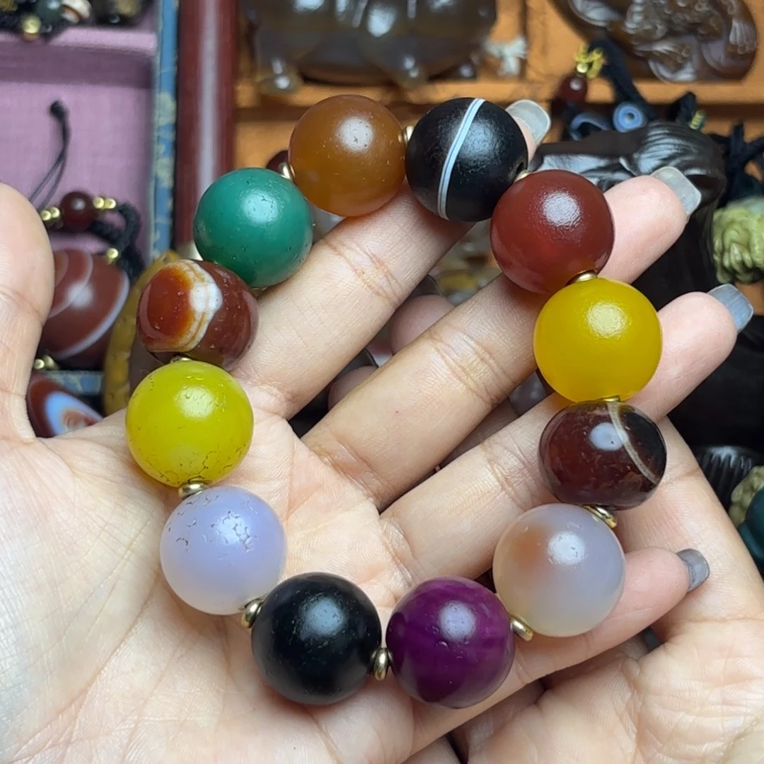 玛瑙/玉髓未镶嵌手链