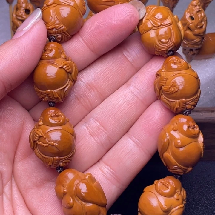 橄榄核手串手工弥勒