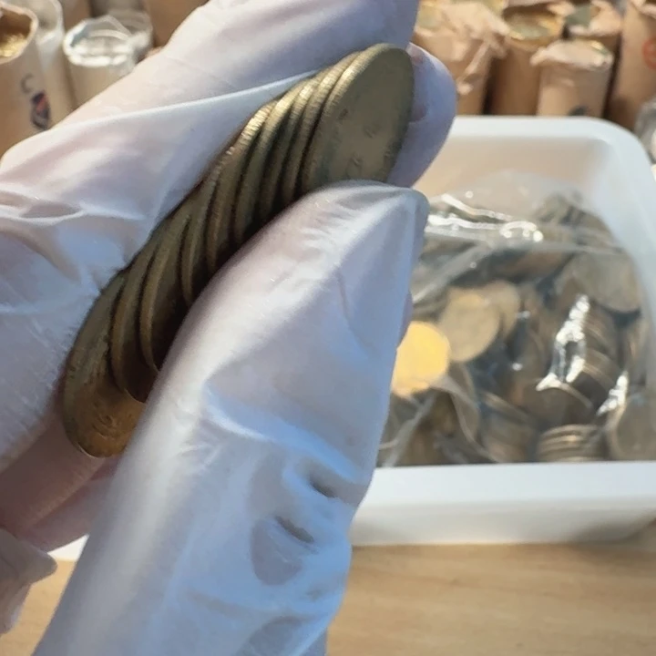 其他普通金属10枚，兰花5的，流通品