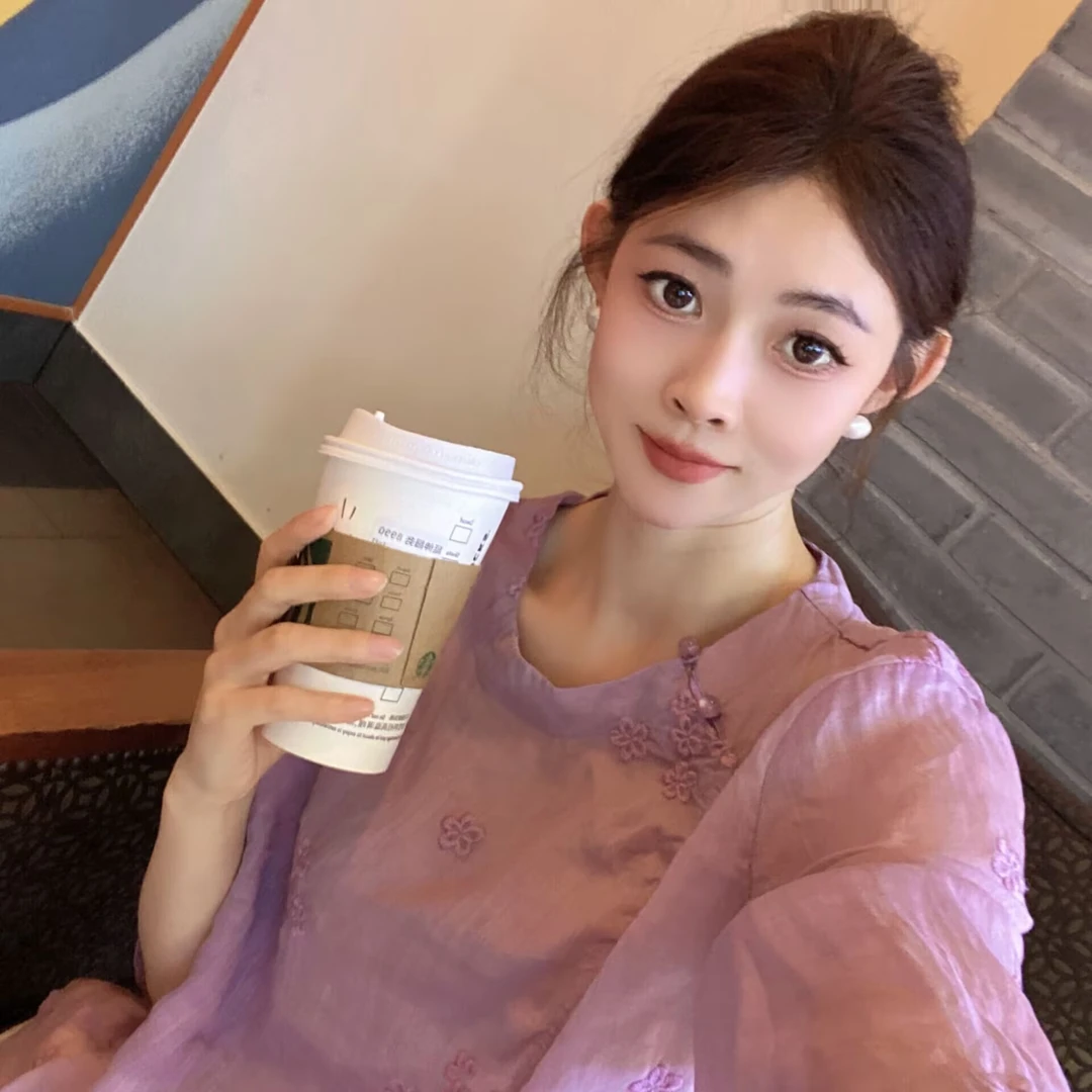 [苎麻上衣合集]高品质夏季新款苎麻短袖百搭衬衫女(501-550）
