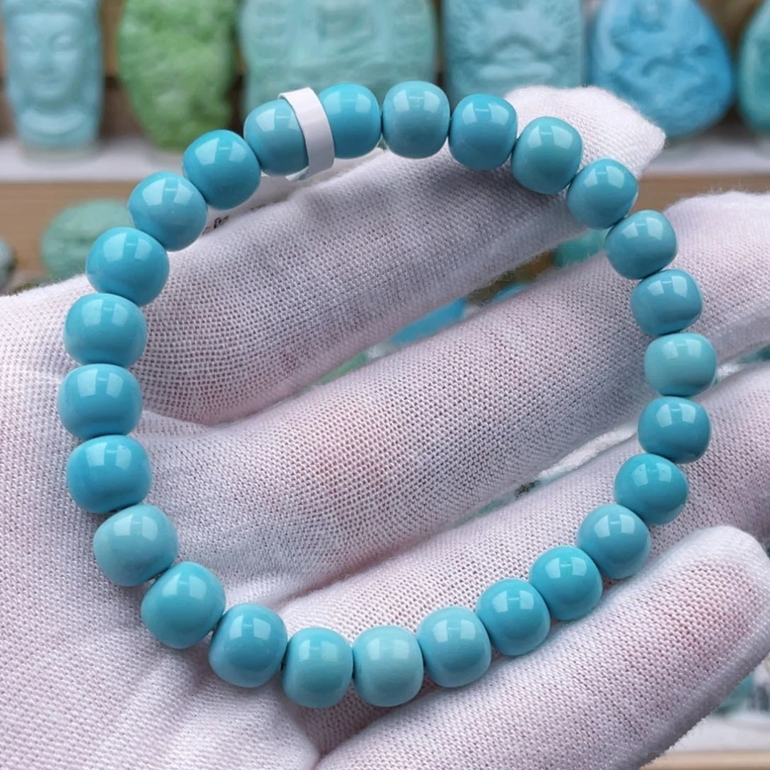 未镶嵌绿松石珠宝奇石8.2毫米