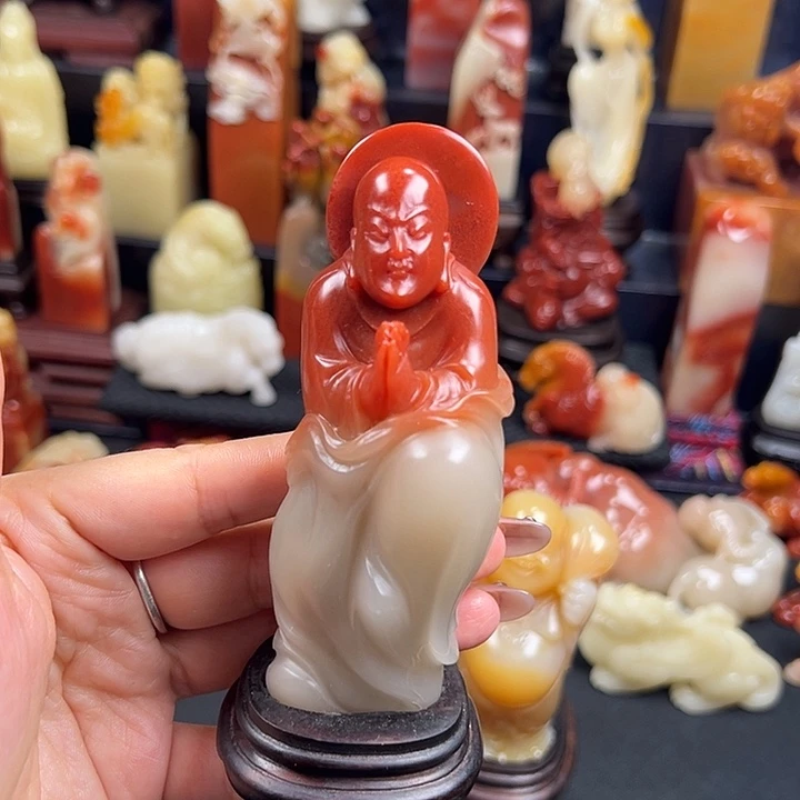 寿山石高山水冻石