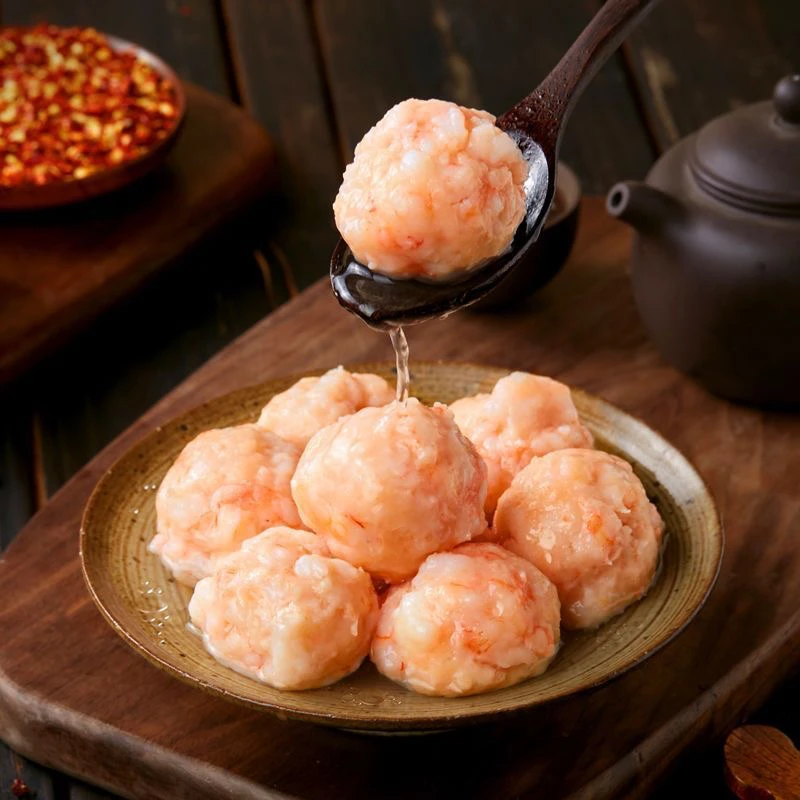 手工新鲜虾滑虾丸火锅必备食材口感鲜美