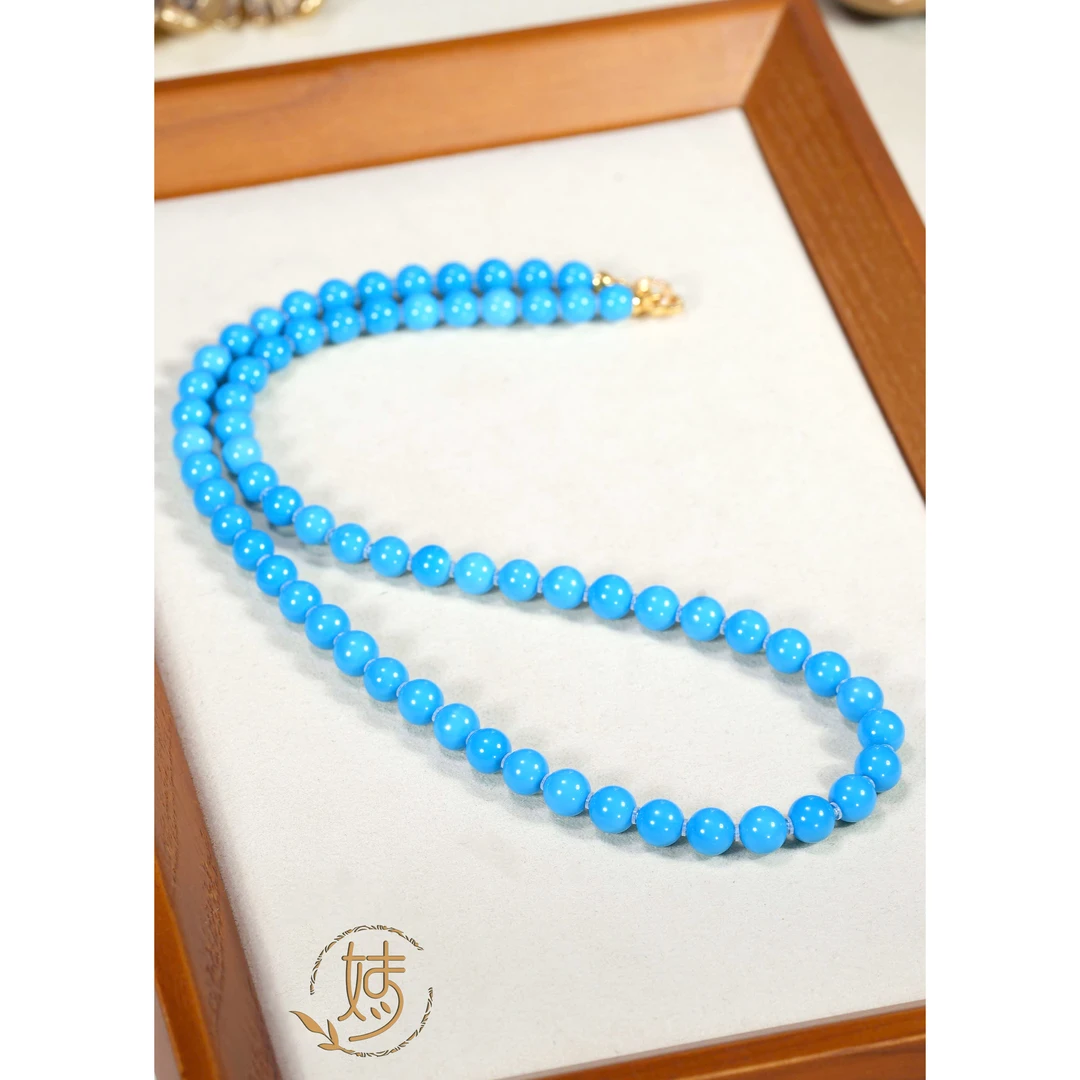 【婧婧精选】鎏光系列 · 睡美人绿松DIY塔链18K金扣 ≈7mm+