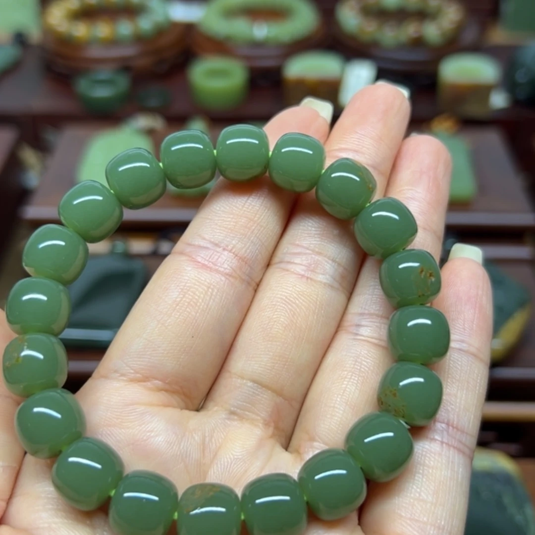 【闪购商品】手链未镶嵌岫岩河磨玉（透闪石质玉）吉**米