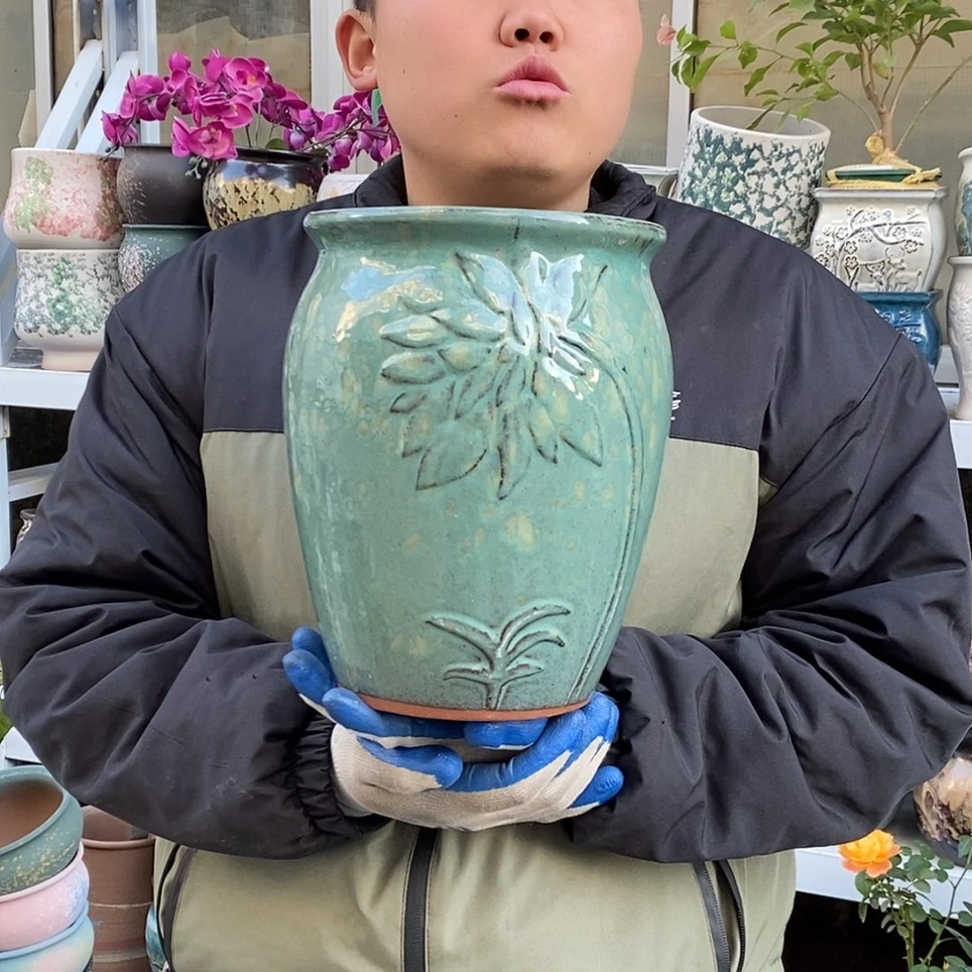 紫砂花盆口20高25福利