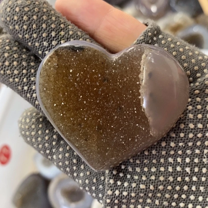 未镶嵌紫晶珠宝半成品