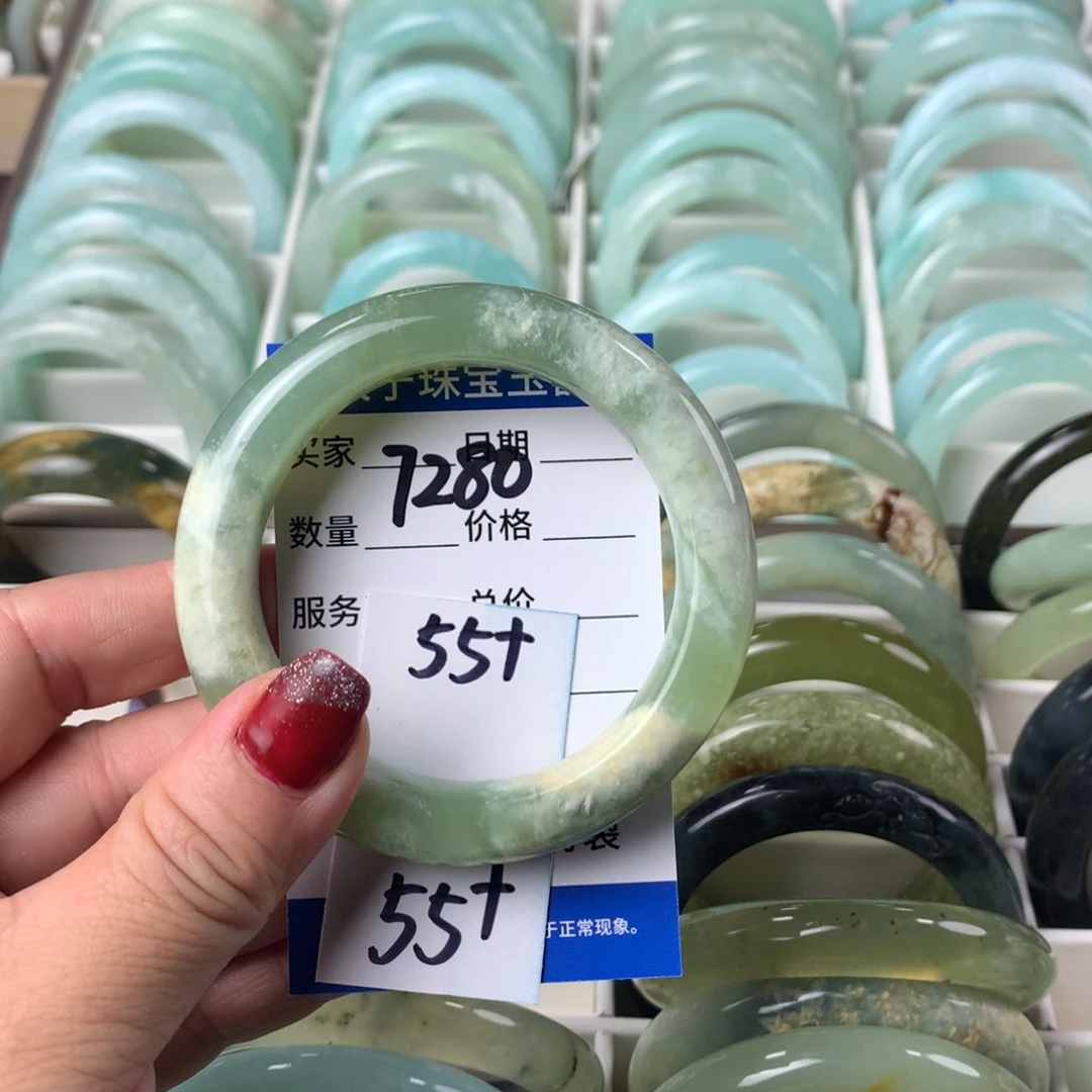 蛇纹石玉手镯未镶嵌7280