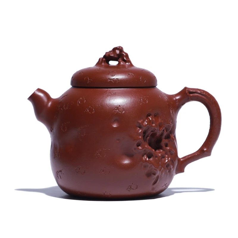 大吉羊 宜兴紫砂壶茶壶 原矿朱泥竹石供春140ml