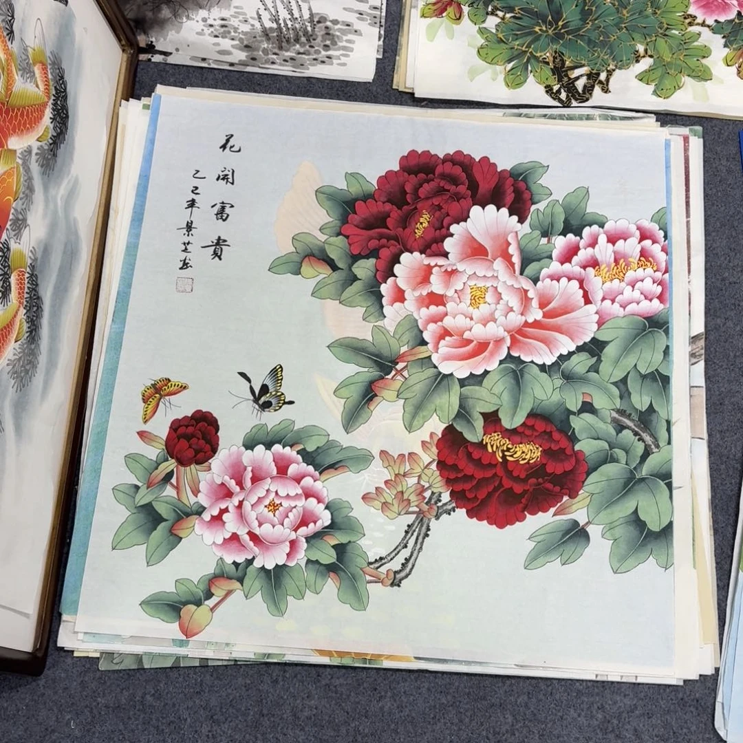 国画68×68工笔手绘画画画