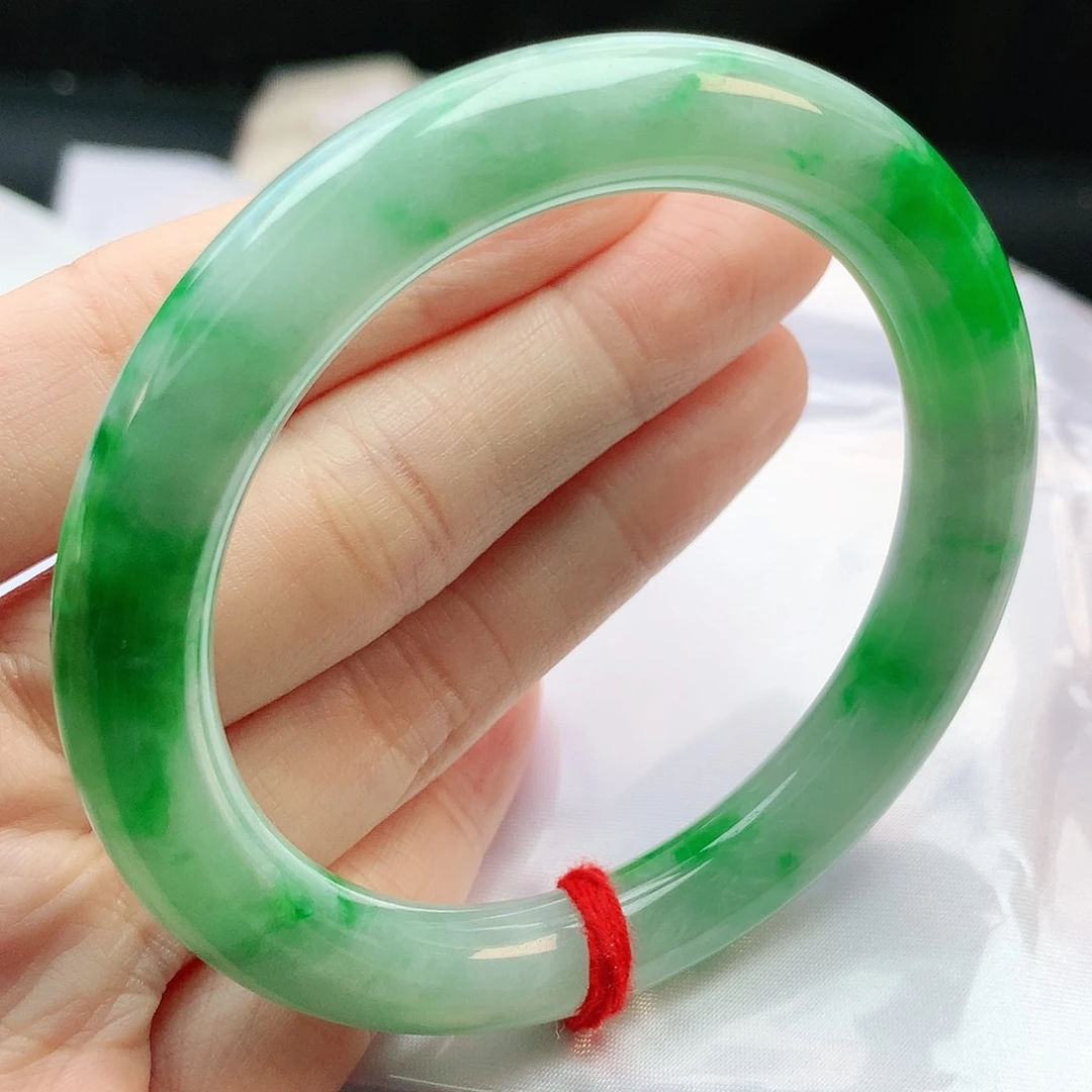 未镶嵌手镯翡翠55圆条882869