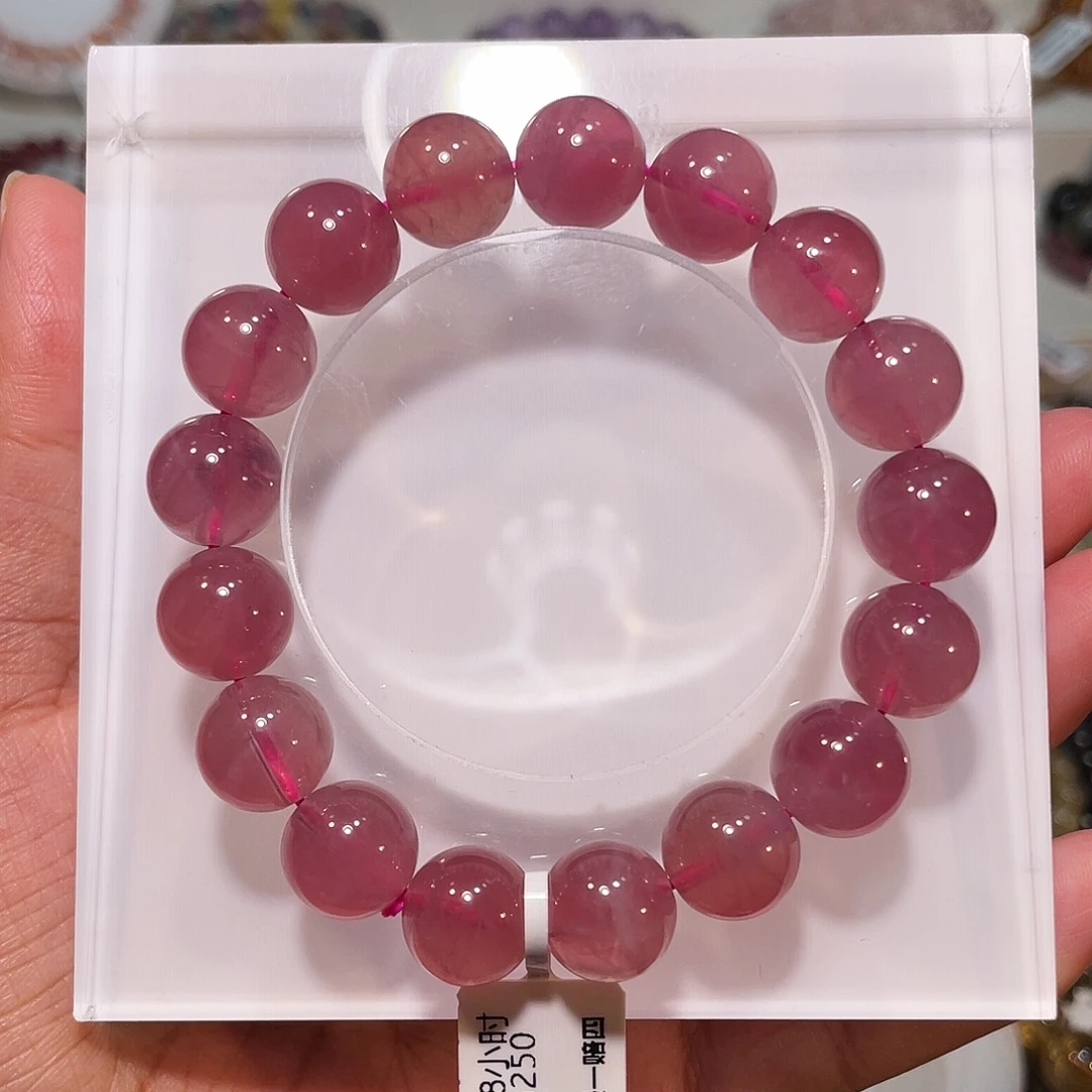 手串未镶嵌水晶已实名紫马粉12m