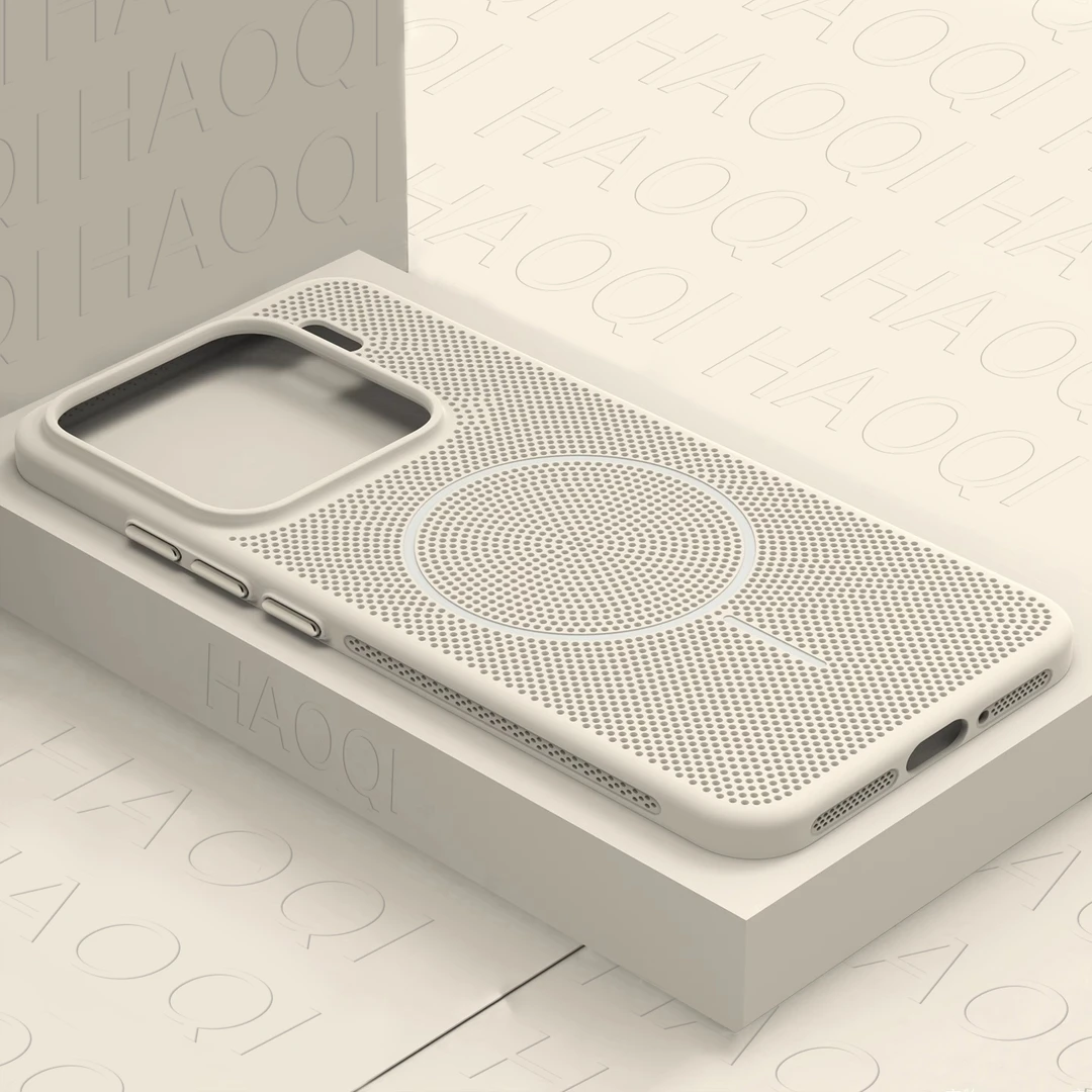 适用小米15手机壳新款多巴胺小米14磁吸蜂窝散热网孔透气无线充电