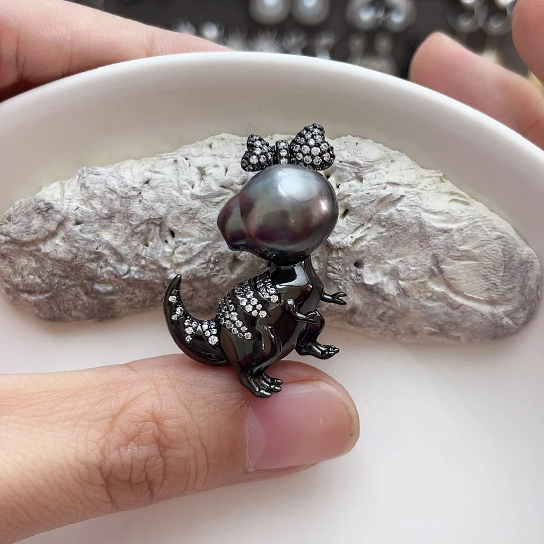 海水珍珠吊坠(不含链)银S925镶嵌