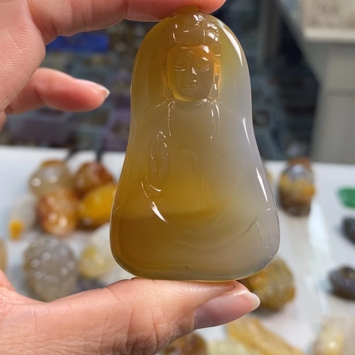 玛瑙/玉髓吊坠(不含链)未镶嵌