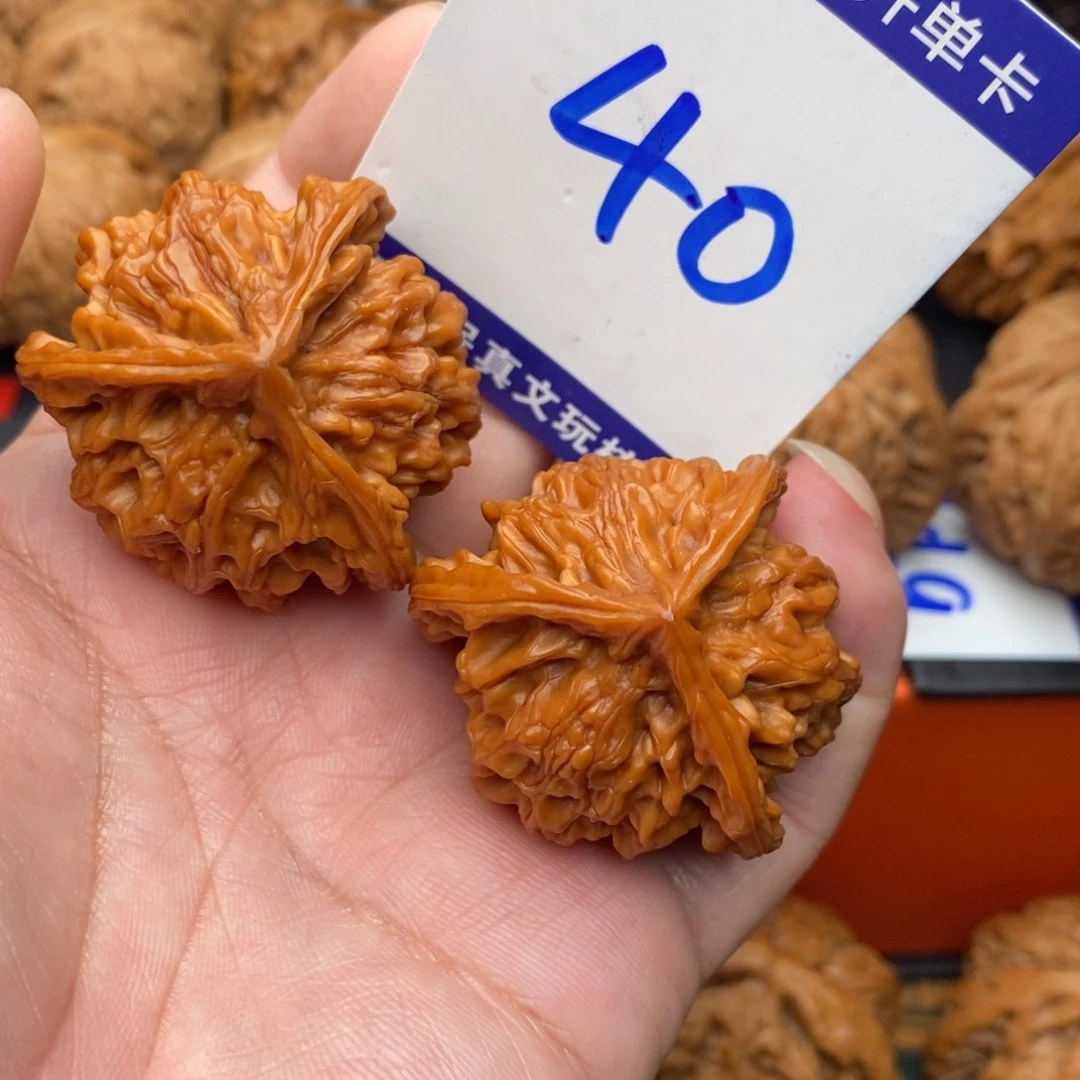 把件文玩核桃盘山三棱38