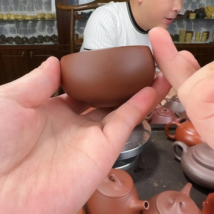 茶壶紫砂禅定杯紫泥