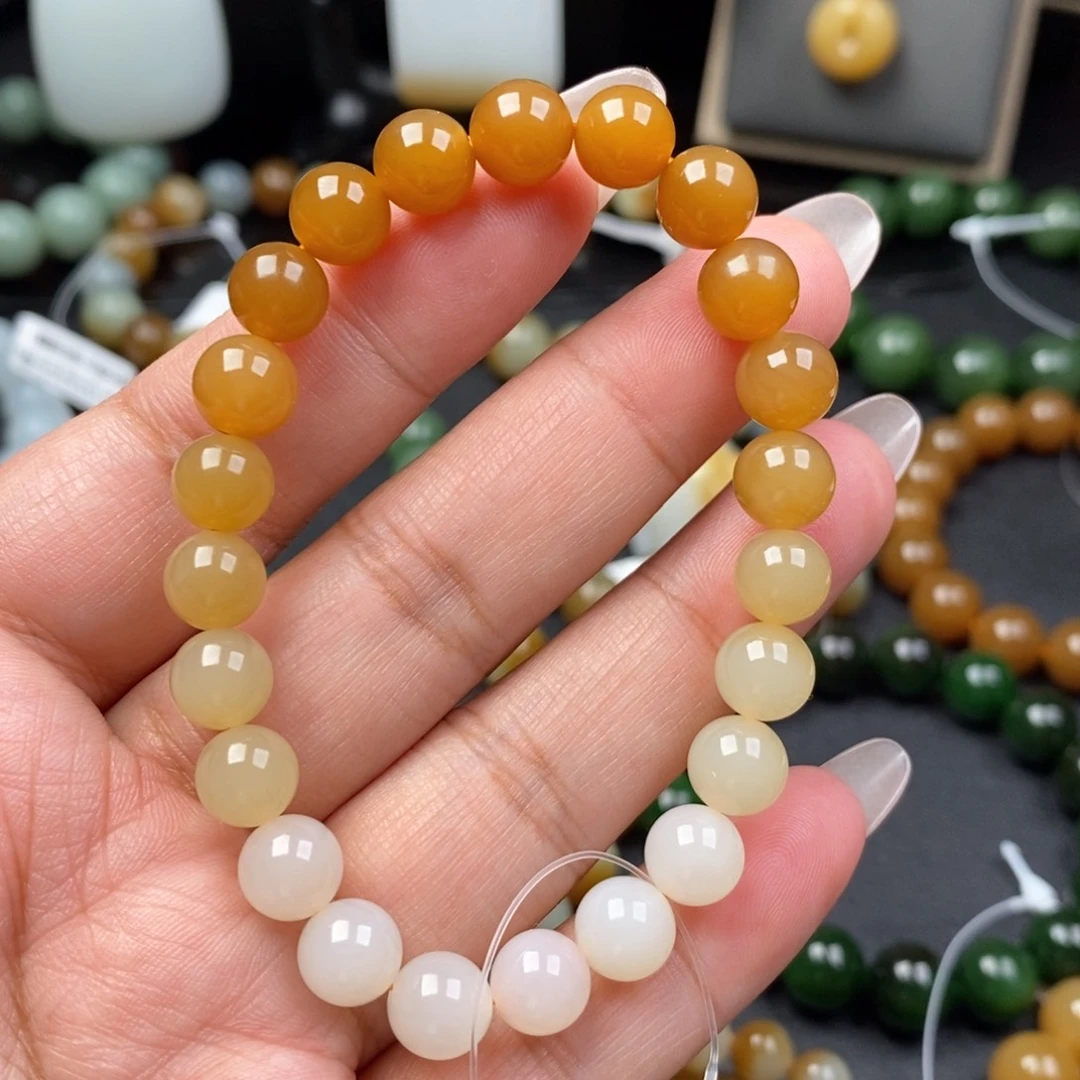 和田玉手串未镶嵌