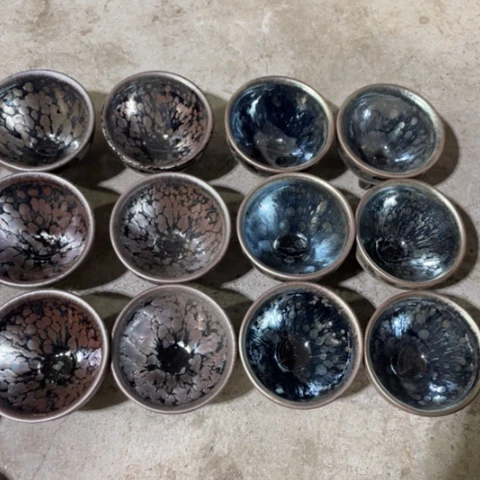 用***6茶盏建阳建盏微瑕油滴
