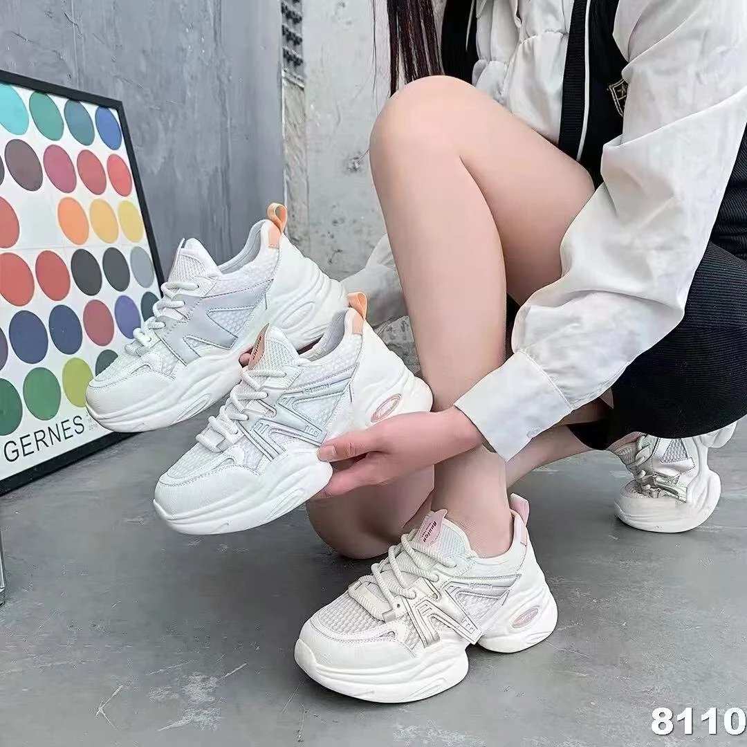 透气网面轻便秀气显脚小老爹鞋