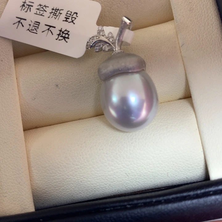 颈饰银S925镶嵌海水珍珠