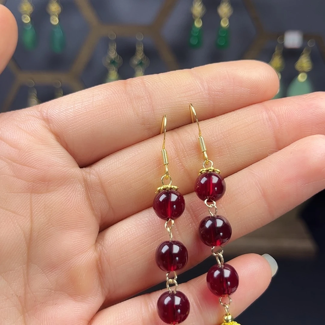 锆石合金925银耳饰