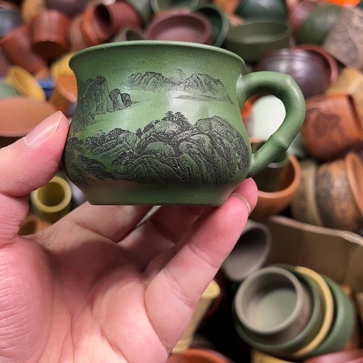 紫砂茶杯全手工紫砂主人杯