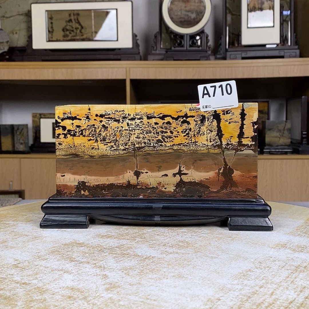 印石昌化石广西国画石摆件