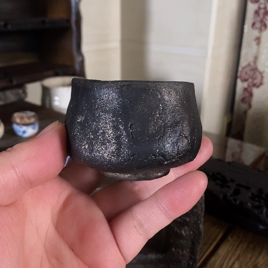 手工制作柴烧茶具