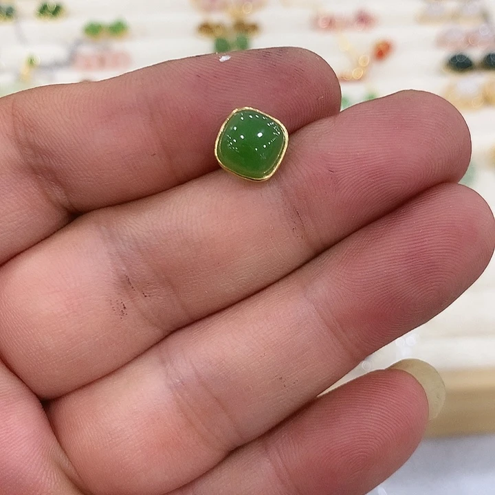 和田玉银S925镶嵌颈饰d*