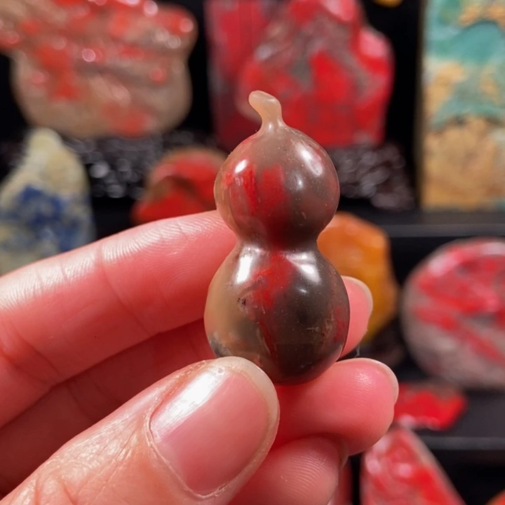 风***响昌化鸡血石昌化鸡血石挂件