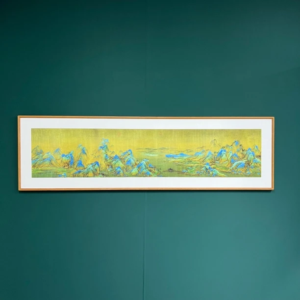 【桥·千里江山】茶室客厅书房室内装饰挂画