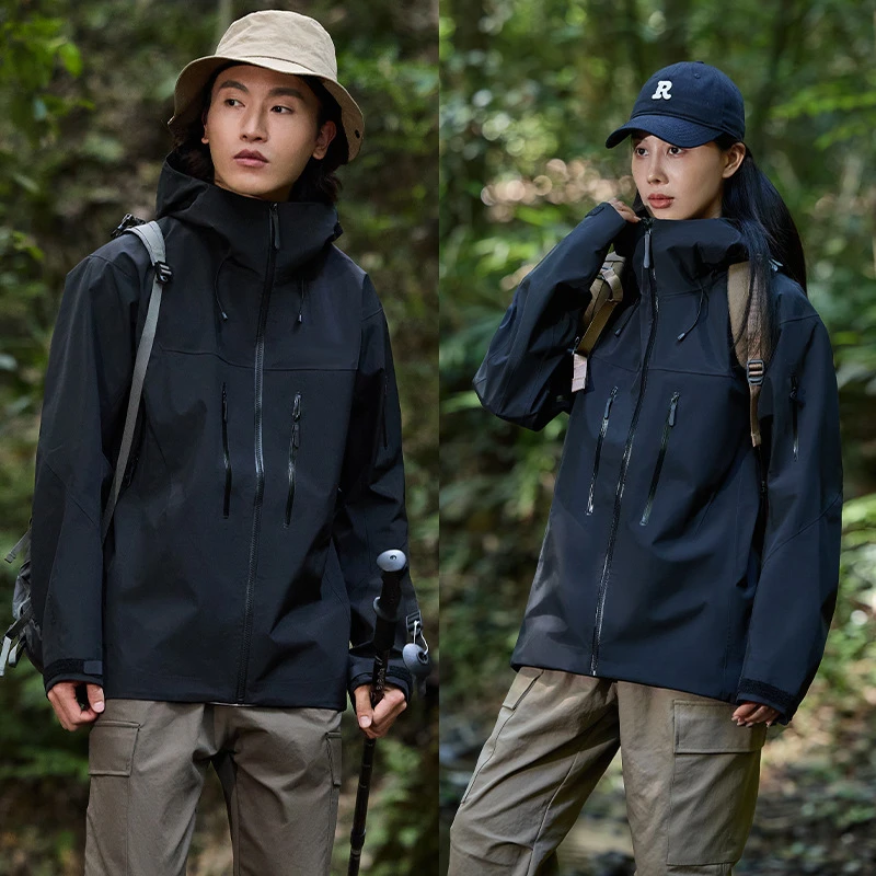【顶配全溢胶】台州SV7代冲锋衣男女单层夹克防水登山外套通用