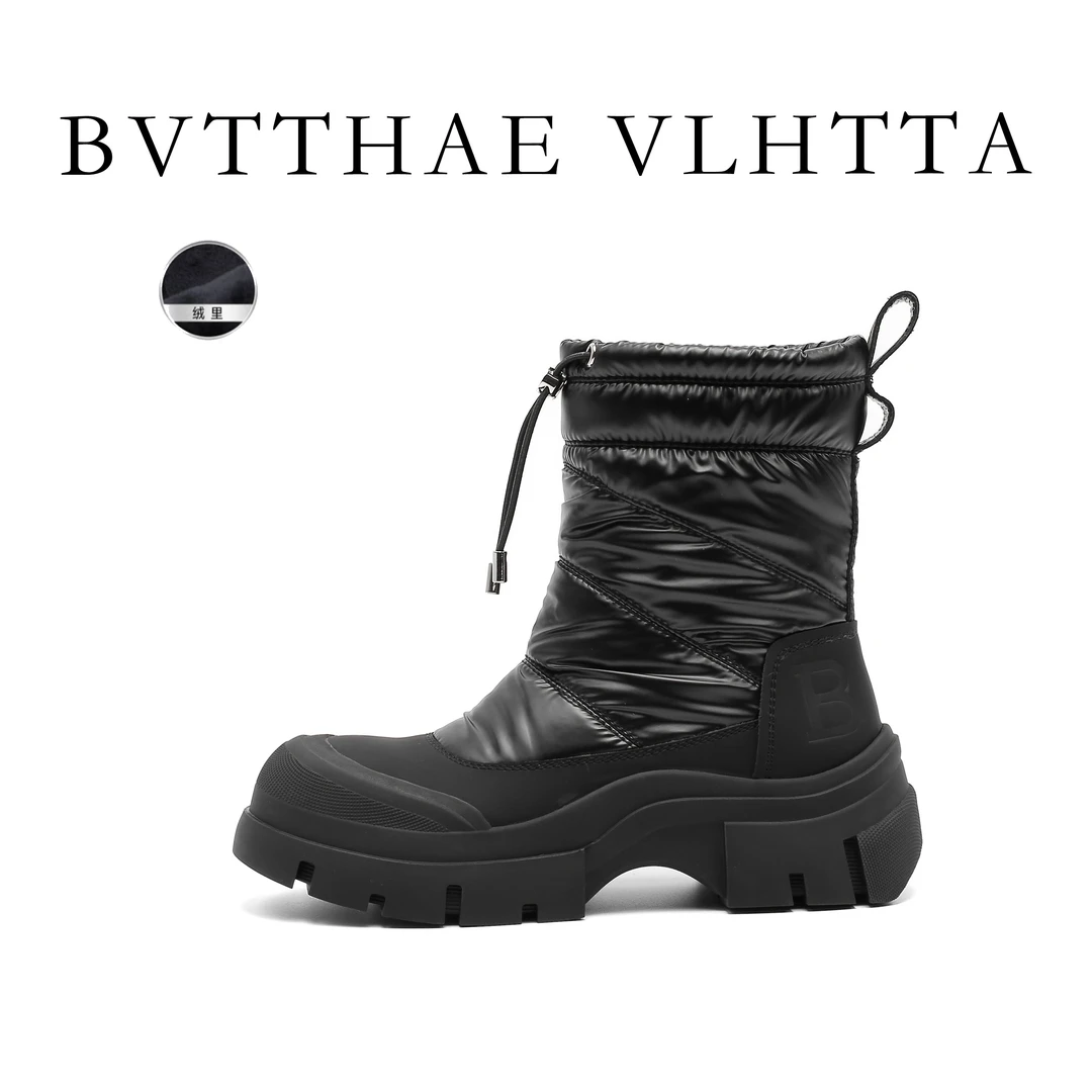 【官方正品】女士 BV【防伪芯片】爆款女王秋冬保暖厚底5公分雪地靴