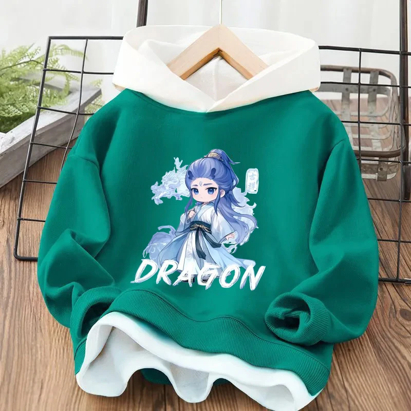 男女童卫衣春秋款2025新款儿童春季哪吒敖丙百搭休闲卡通印花上衣