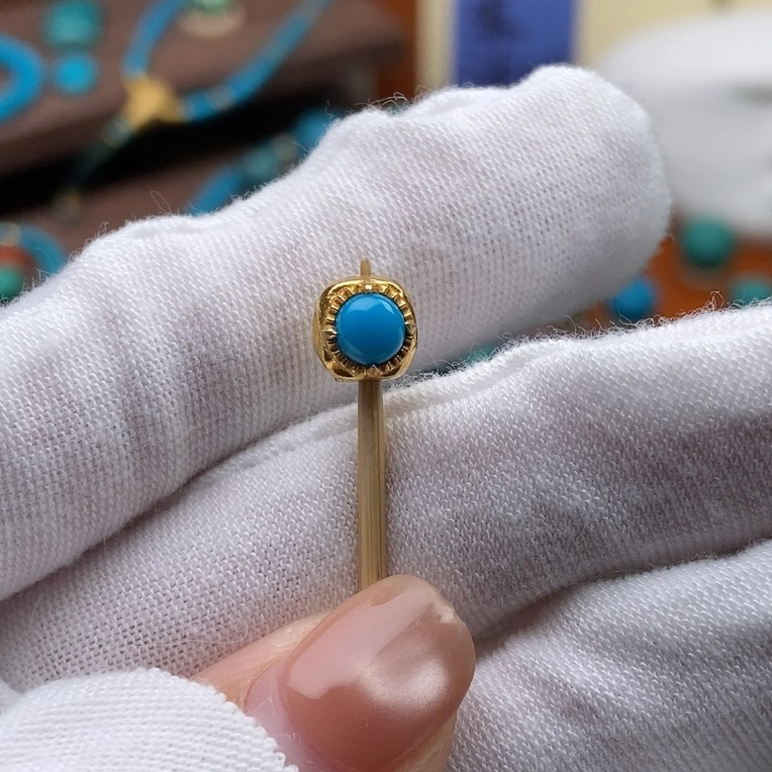 绿松石18K金镶嵌绿松石配饰